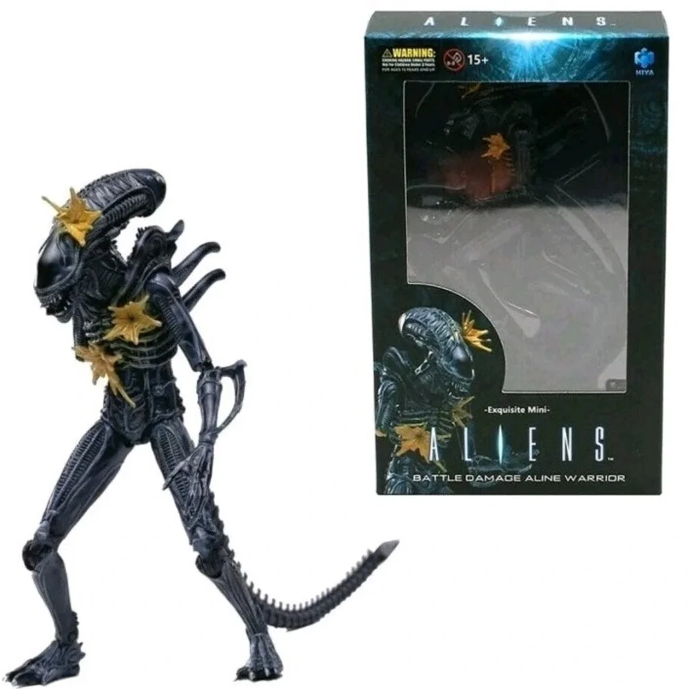 HIYA ALIENS: BATTLE DAMAGE ALINE WARRIOR 1:18 SCALE EXQUISITE MINI ACTION FIGURE